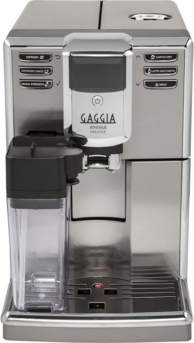 Macchina da Caffè Automatica Espresso con Macinacaffè e Cappuccinatore Caffè in grani colore Inox Gaggia R18762/01 Anima Prestige