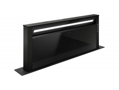 Cappa Downdraft 90 cm Nero effetto Soft Touch e Vetro Nero Elica GETUP BL MAT/A/90 - PRF0162784