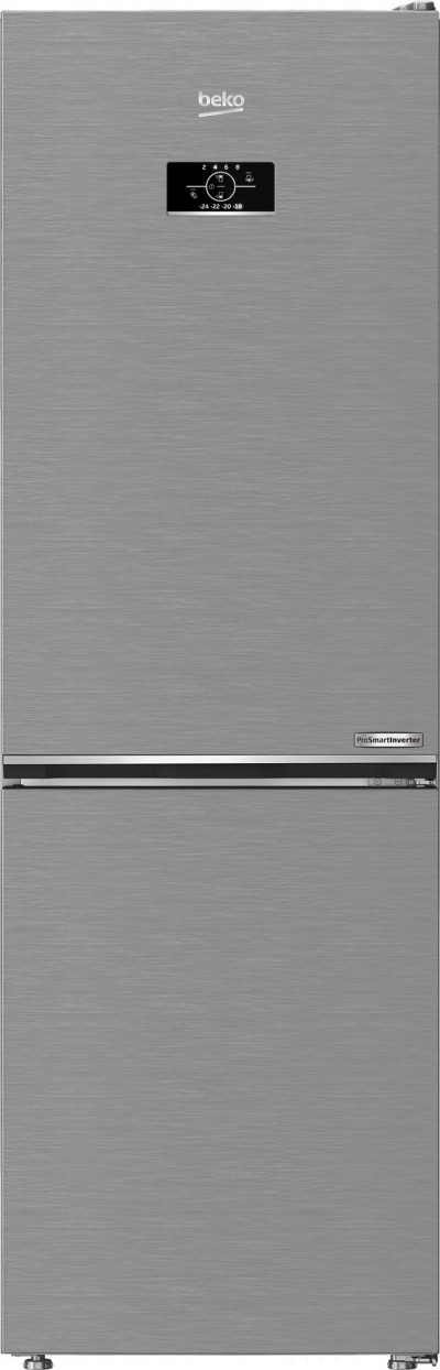 Frigorifero Combinato Libero Installazione Beyond Total No-Frost Classe D Altezza 186 cm Metal Look Beko B5RCNE365HXB 