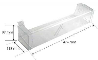 Balconcino Porta Botttglie per la Porta del Frigorifero Hotpoint Indesit Whirlpool Originale C00379190 481010534523