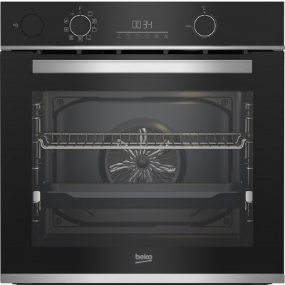 Forno da Incasso Multifunzione Elettrico 60 cm assistito a vapore SteamAssist Pirolitico 9 funzioni Classe A+ Finitura Inox Serie b300 Beko BBIS13300XPE 