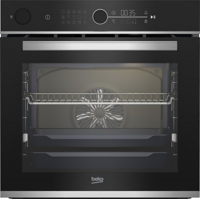 Forno da Incasso Multifunzione Elettrico 60 cm Assistito a Vapore 15 funzioni Classe A+ Estetica Cristallo nero Acciaio inox Serie bPRO500 Beyond Beko BBIS13400XDDSE