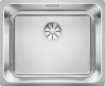 Lavello Monovasca Sottotop 54 x 44 cm Acciaio Inox 1 Vasca 50 x 40 cm scarico InFino e troppopieno rettangolare SOLIS 500-U BLANCO 1526122 - 526122