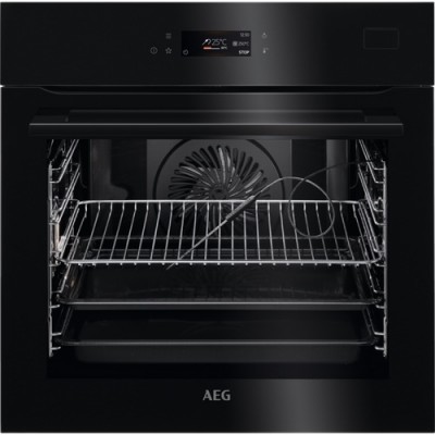 Forno da Incasso Multifunzione Elettrico 60 cm SteamCrisp Pirolitico Estetica vetro nero Classe A+ Serie 7000 AEG BSS 772280 B - BSS772280B