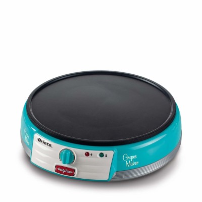 Ariete 202 Crepes Maker Party Time - Piastra per Crepes antiaderente 1000 W - Azzurro