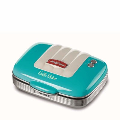 Ariete 1973 Waffle Maker Party Time - Piastra Elettrica per Waffle - 700 Watt - Azzurro