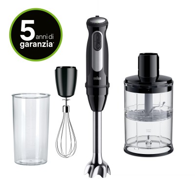 Braun MultiQuick 5 MQ55.254MBK 0,5 L Frullatore ad immersione 1000 W Nero Acciaio inox