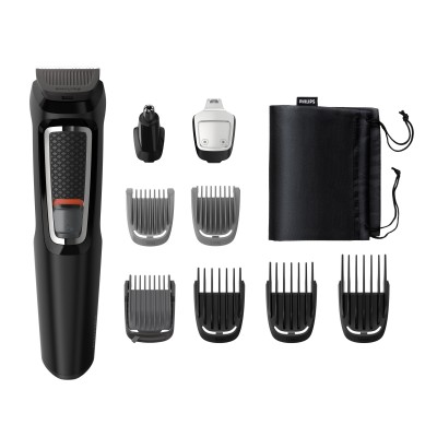 Philips MULTIGROOM Series 3000 MG3740/15 9-in-1 per Viso Capelli e Corpo con Tecnologia DualCut