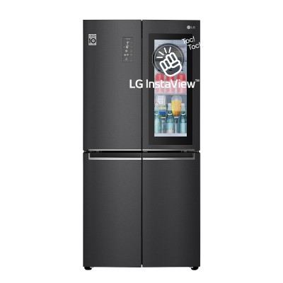 LG GMQ844MC5E Frigorifero Libera Installazione side-by-side Smart Multidoor InstaView Door-in-Door Total No Frost Classe E Matte Black Steel 