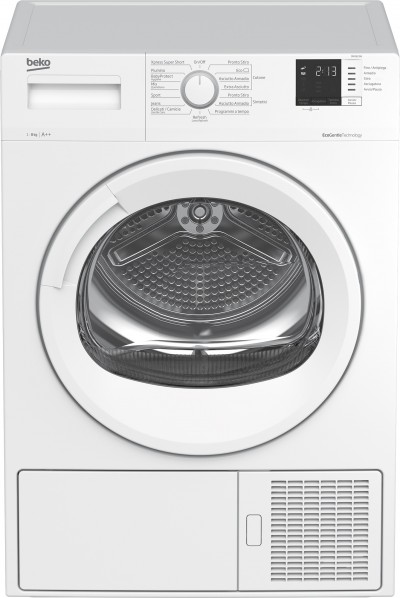 Asciugatrice Pompa di calore Libera Installazione 8 Kg Classe A++ EcoGentle Bianco Beko DRX823W