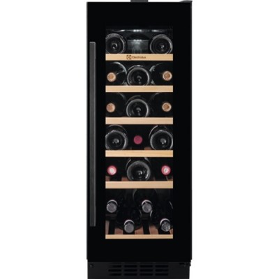 Cantinetta Vino da Incasso 20 Bottiglie Classe G Larghezza 30 cm Altezza 82 cm Sottotop Estetica Nera Electrolux EWUS020B5B