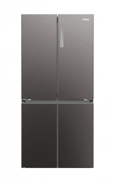 Haier HCR3818ENMD Frigorifero side by side Libera installazione 4 Porte Classe E Total No Frost Finitura Dark Inox Cube 83 Serie 3 