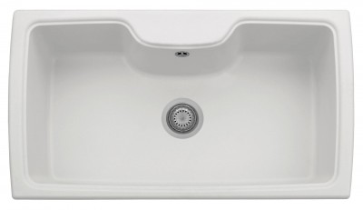 Lavello 1 vasca Serie Harmony 86-00 code 98 ULTRAGRANIT BIANCO Plados HR0860-98