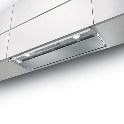 Cappa ad Incasso Sottopensile 90 cm Finitura Acciaio inox e Vetro bianco Faber IN-NOVA TOUCH X/WH A90 305.0611.156