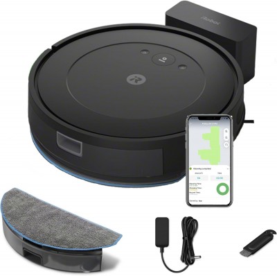 Roomba Combo Essential Nero Robot aspirapolvere e lavapavimenti