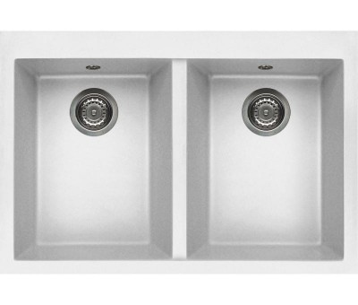 Lavello Quadra 340 80x53 2 Vasche Bianco 68 Elleci LGQ34068BTP