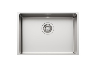 Lavello 1 Vasca Sottotop 530 x 380 mm Acciaio Inox Finitura Spazzolato Vasca Lunghezza 35 cm Serie 35 Foster 3135 850 - 3135850