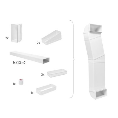 Electrolux M2CKCF01 Kit Accessorio tubazioni per piani aspiranti