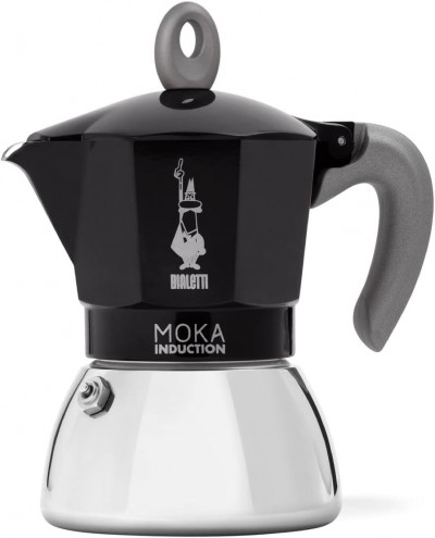 Bialetti Moka Induktion 6 Tazze Design Elegante Nero