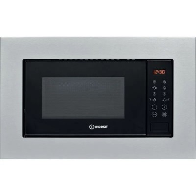 Forno Microonde da incasso con Grill 20 Litri Altezza 39 cm Inox Indesit Estetica Base - MWI 120 GX