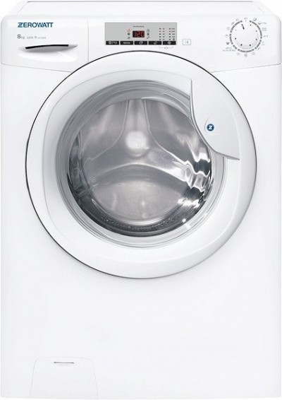 Lavatrice Libera Installazione Carica Frontale 8 Kg Classe D Centrifuga 1200 giri/min. colore Bianco Zerowatt OZ128TE-S