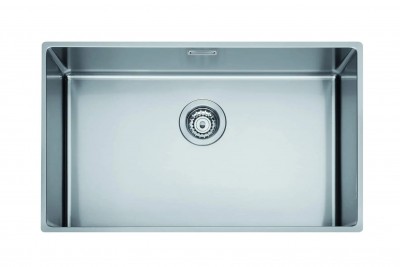 Lavello 1 Vasca Sottotop 700 x 400 mm Acciaio Inox MAKI ST-R SATINATO Plados SL7400