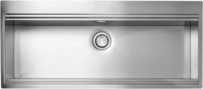 Lavello da Incasso 1 Vasca 116 x 50 cm Slim Acciaio Inox Satinato con Fascia Miscelatore SUPERIOR CM 015557.X2.01.2033 - 015557RCSSP