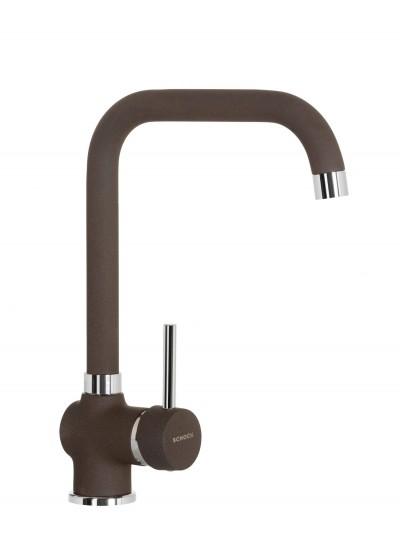 Miscelatore cucina monocomando con canna a ponte finitura mocha AQUATIME SCHOCK SXTIME63