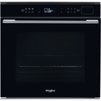 Forno da Incasso Multifunzione Elettrico Pirolitico Vapore 60 cm Vetro nero Classe A+ Whirlpool Linea W7 Collection W7 OS4 4S1 P BL